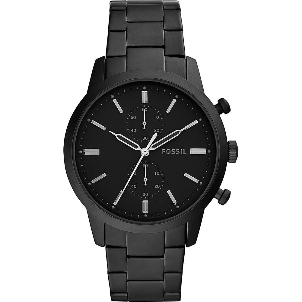 Fossil Men's FS5502 Townsman Chronograph Black Stainless Steel Watch
