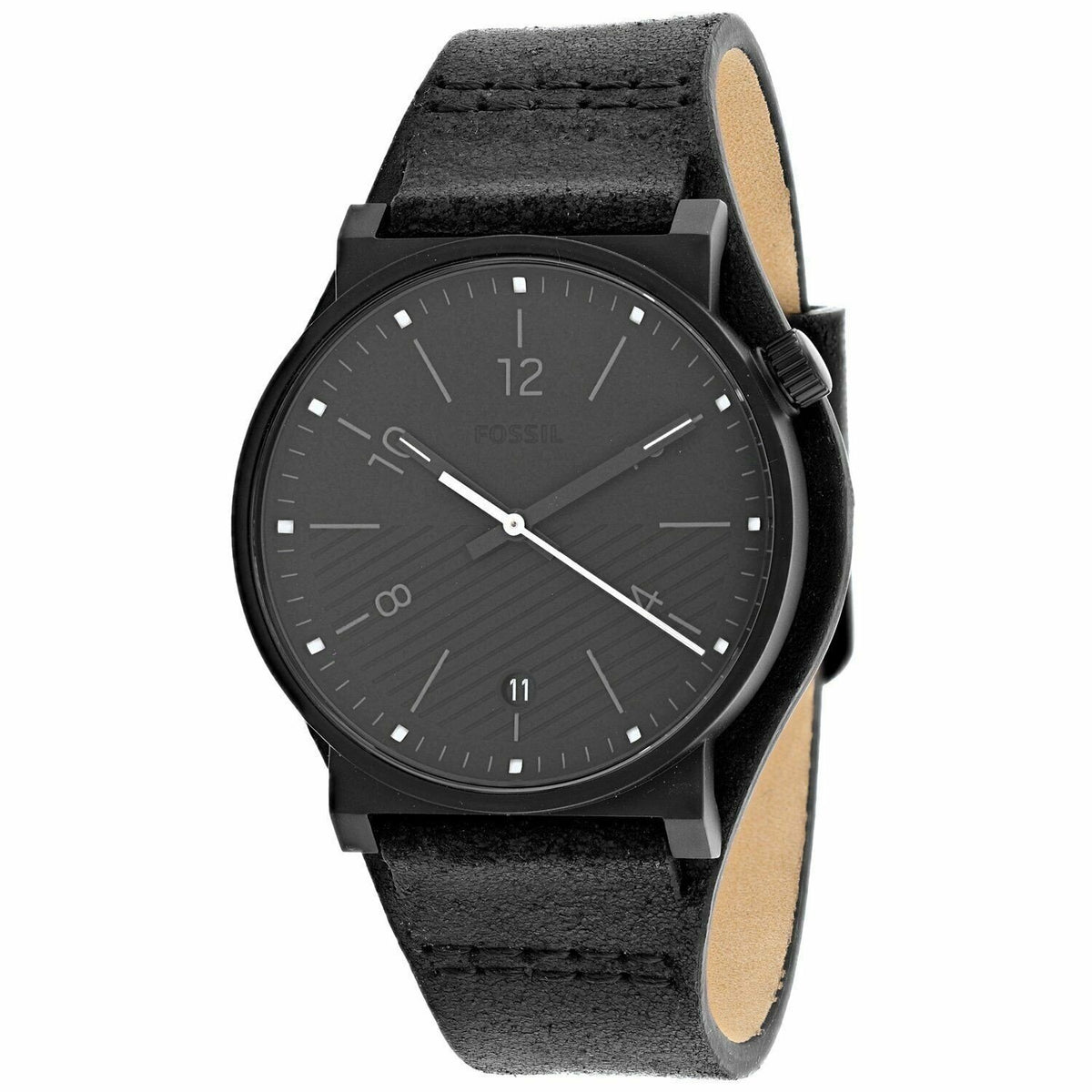 Fossil Men's FS5511 Barstow Black Leather Watch