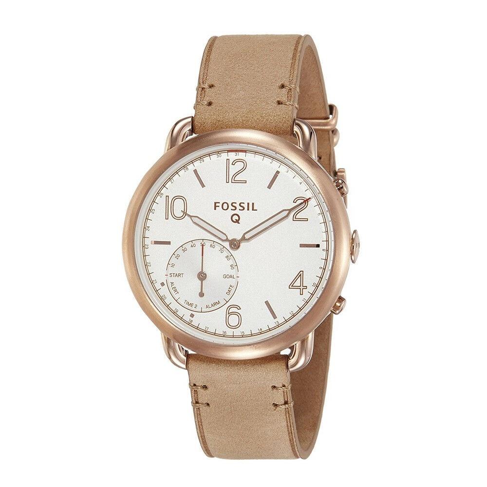 Fossil Women's FTW1129 Q Taylor Brown Leather Watch