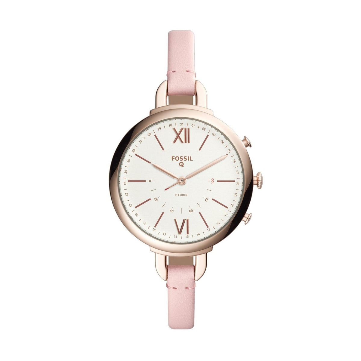 Fossil Women's FTW5023 Annette Pink Leather Watch
