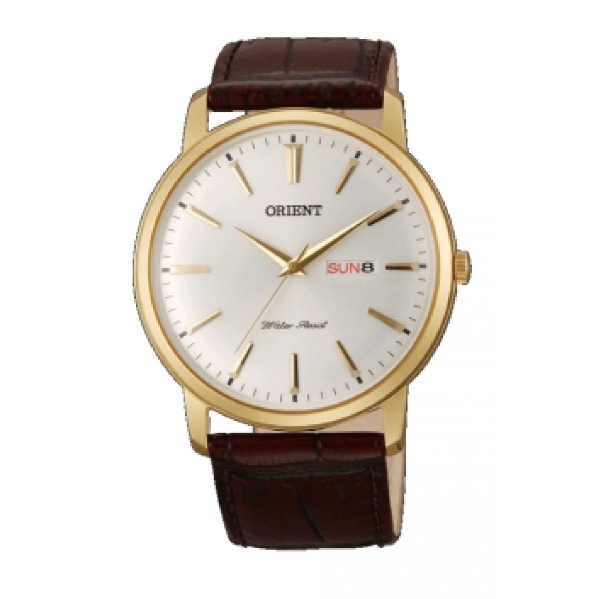 Orient Men&#39;s FUG1R001W6 Capital Brown Leather Watch