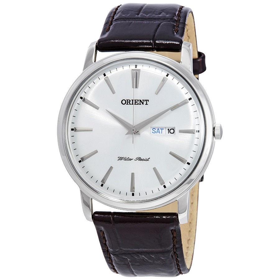 Orient Men&#39;s FUG1R003W6 Capital Brown Leather Watch