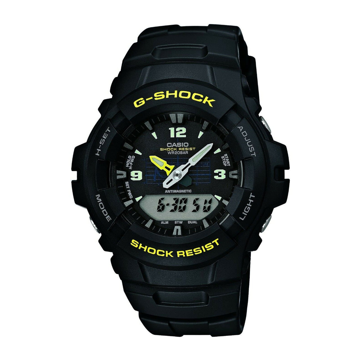 Casio Men's G100-9CM G-Shock Black Resin Watch