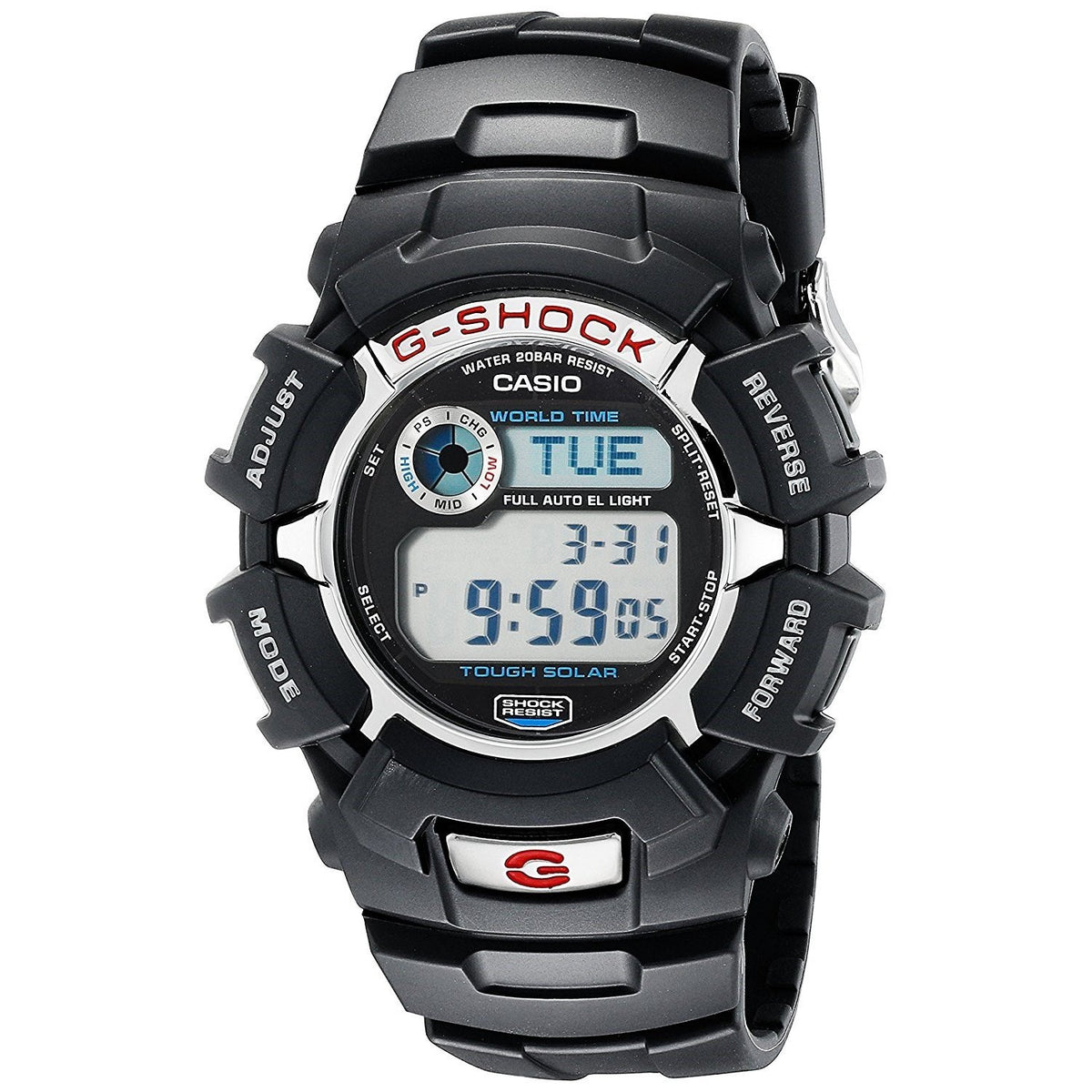 Casio Men&#39;s G2310R-1 G-Shock Digital Black Resin Watch