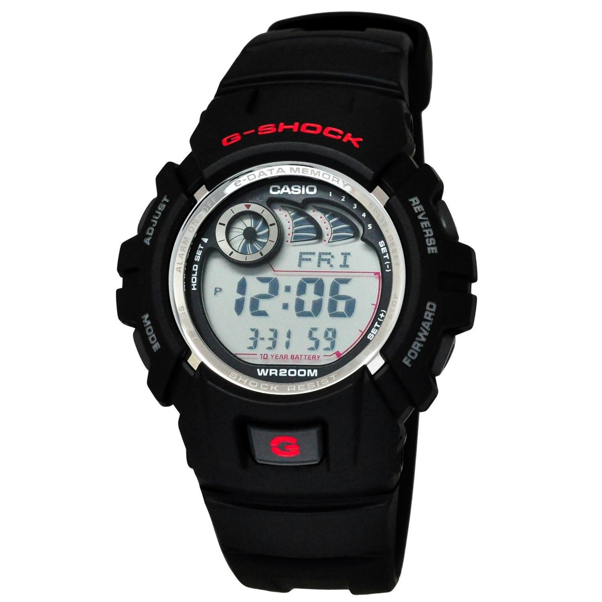 Casio Men's G2900F-1V G-Shock Black Resin Watch
