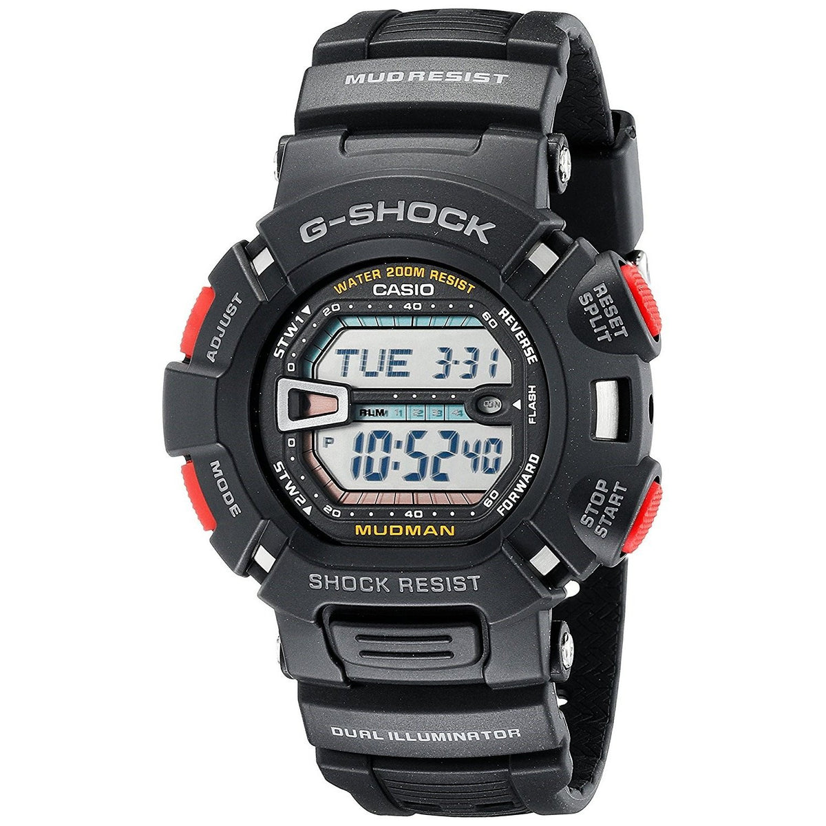 Casio Men&#39;s G9000-1V G-Shock Digital Black Resin Watch