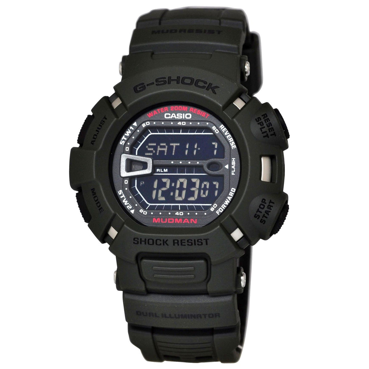 Casio Men's G9000-3V G-Shock Chronograph Black Resin Watch
