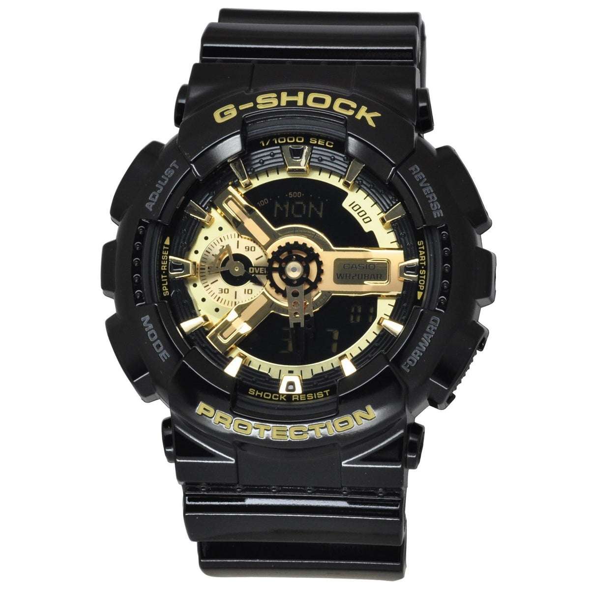 Casio Men's GA-110GB-1A G-Shock Chronograph Black Resin Watch