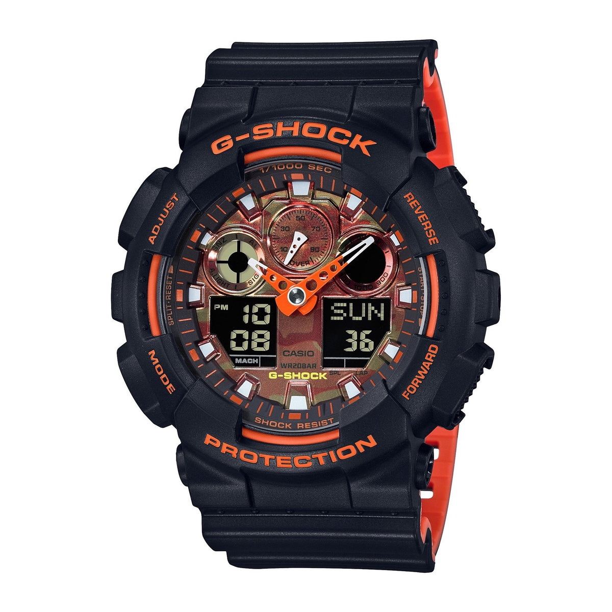 Casio Men&#39;s GA100BR-1A G-Shock Black Resin Watch