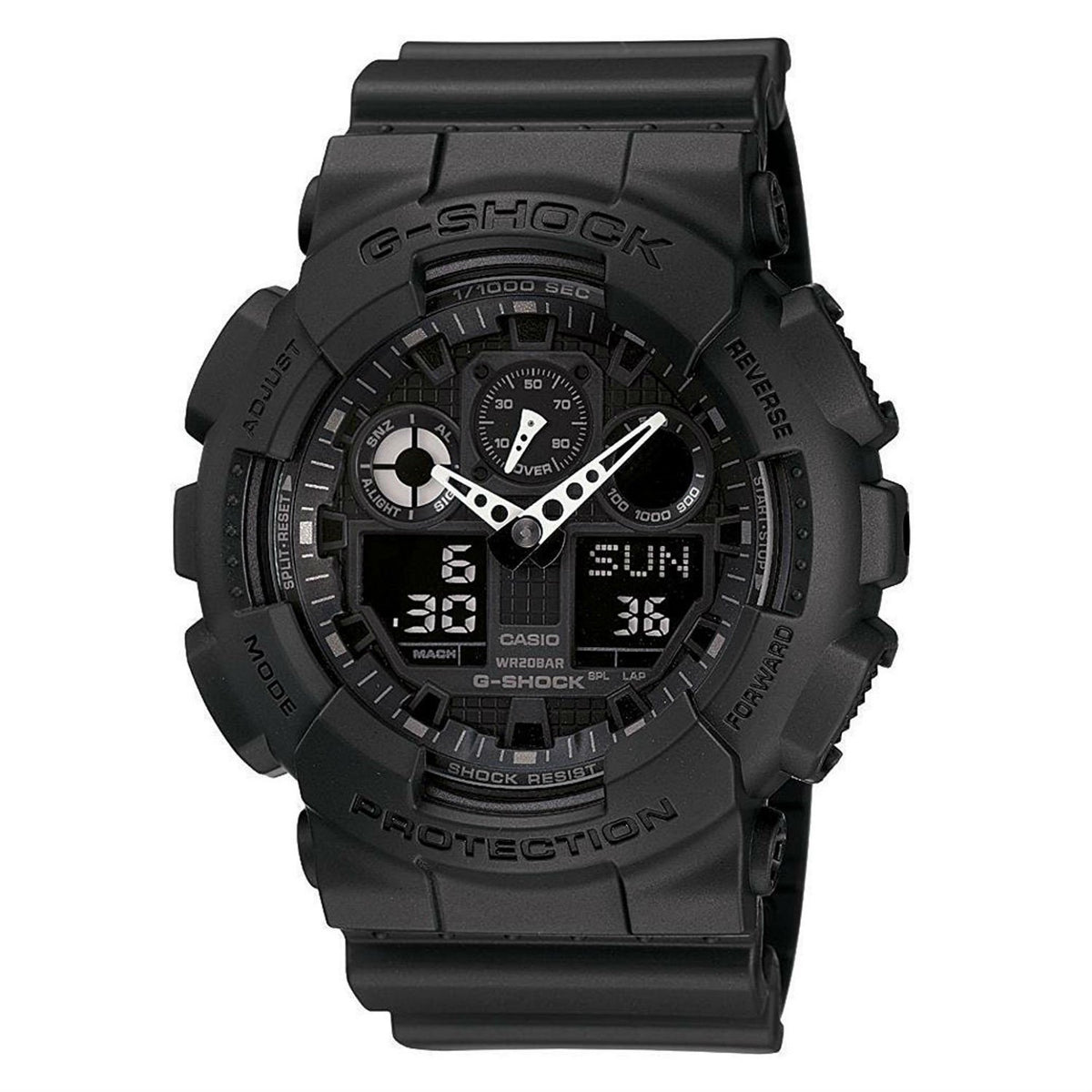 Casio Men's GA100BT-1A G-Shock Chronograph Black Resin Watch