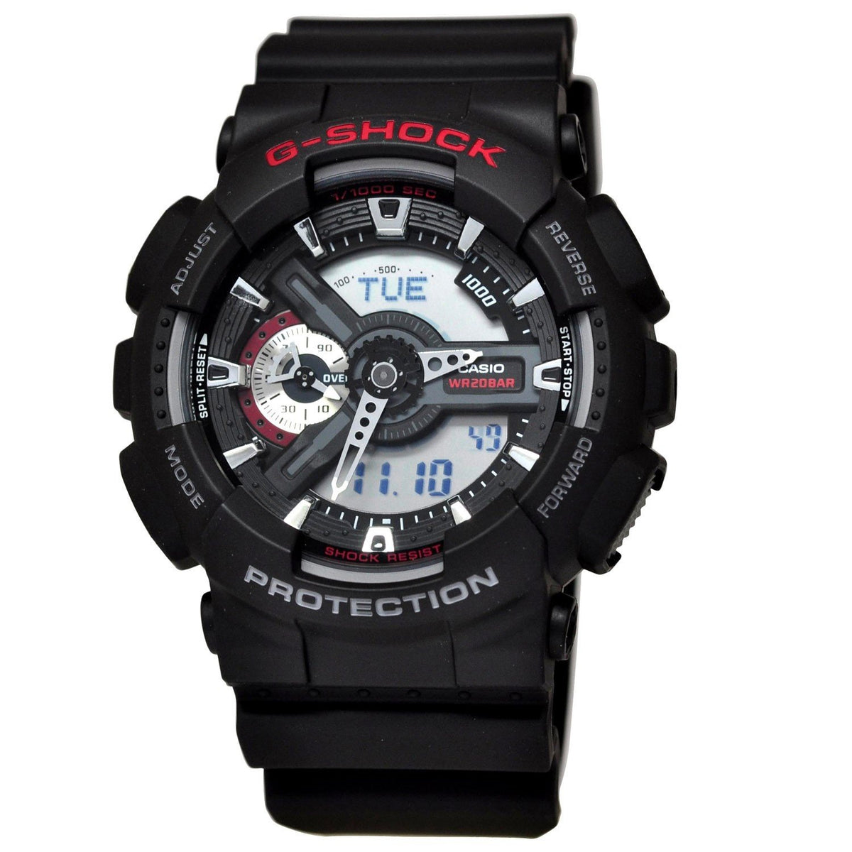 Casio Men's GA110-1A G-Shock Chronograph Black Resin Watch