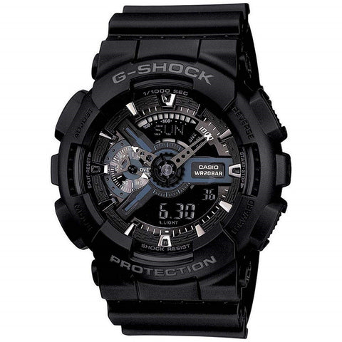 Casio Men's GA110-1B G-Shock Analog-Digital Black Resin Watch