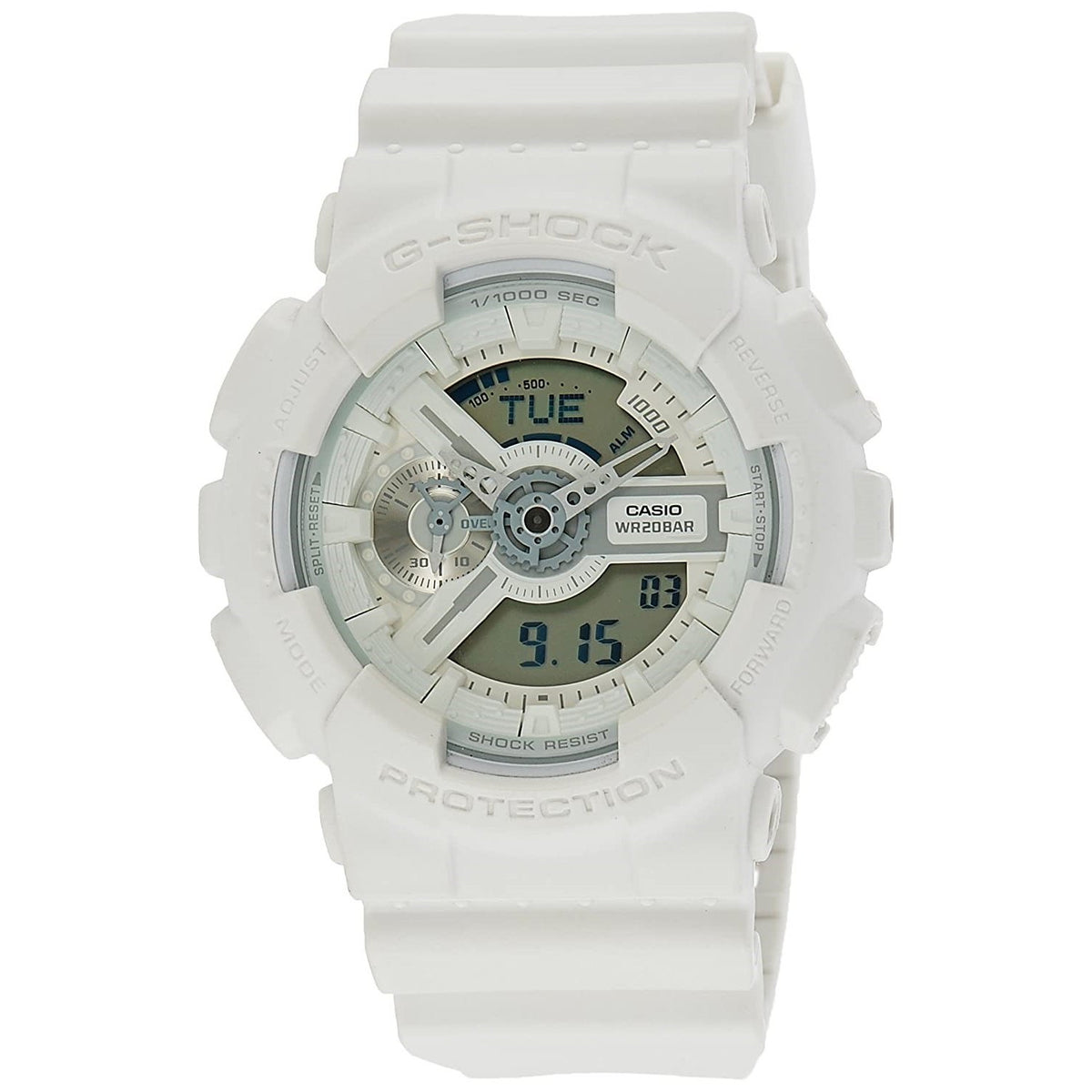 Casio Men's GA110BC-7A G-shock Analog-Digital White Resin Watch