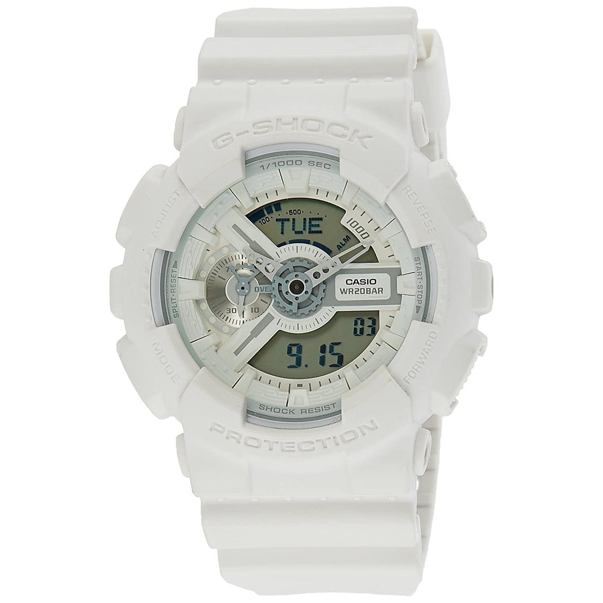 Casio Men&#39;s GA110BC-7A G-shock Analog-Digital White Resin Watch