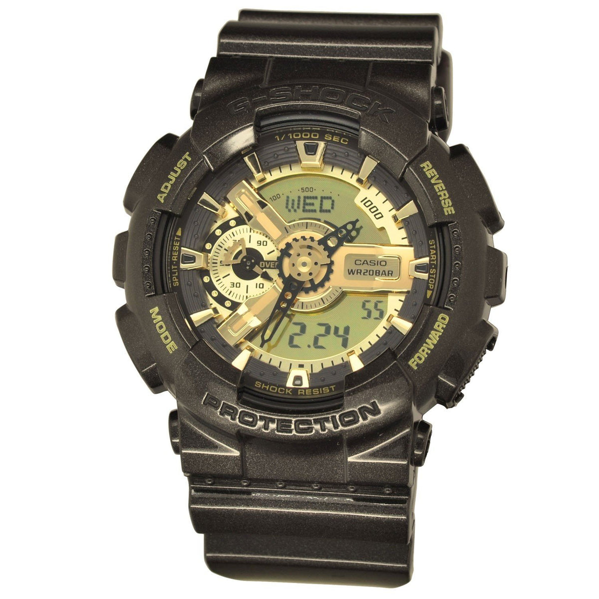 Casio Men's GA110BR-5A G-Shock Chronograph Black Resin Watch