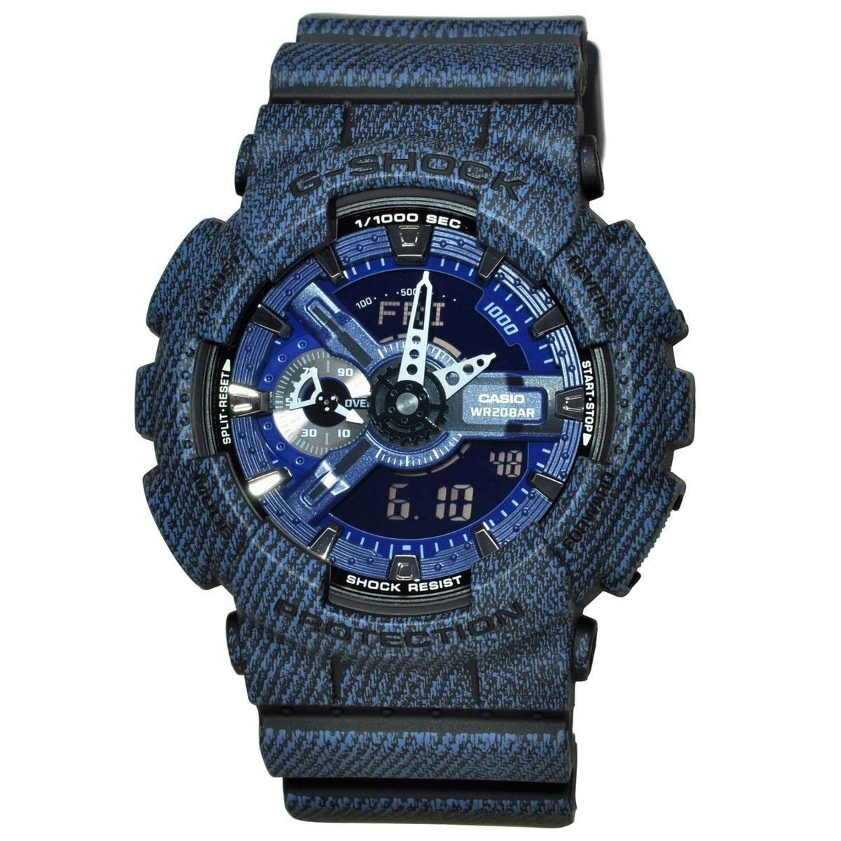 Casio Men's GA110DC-1A G-Shock Chronograph Blue Resin Watch