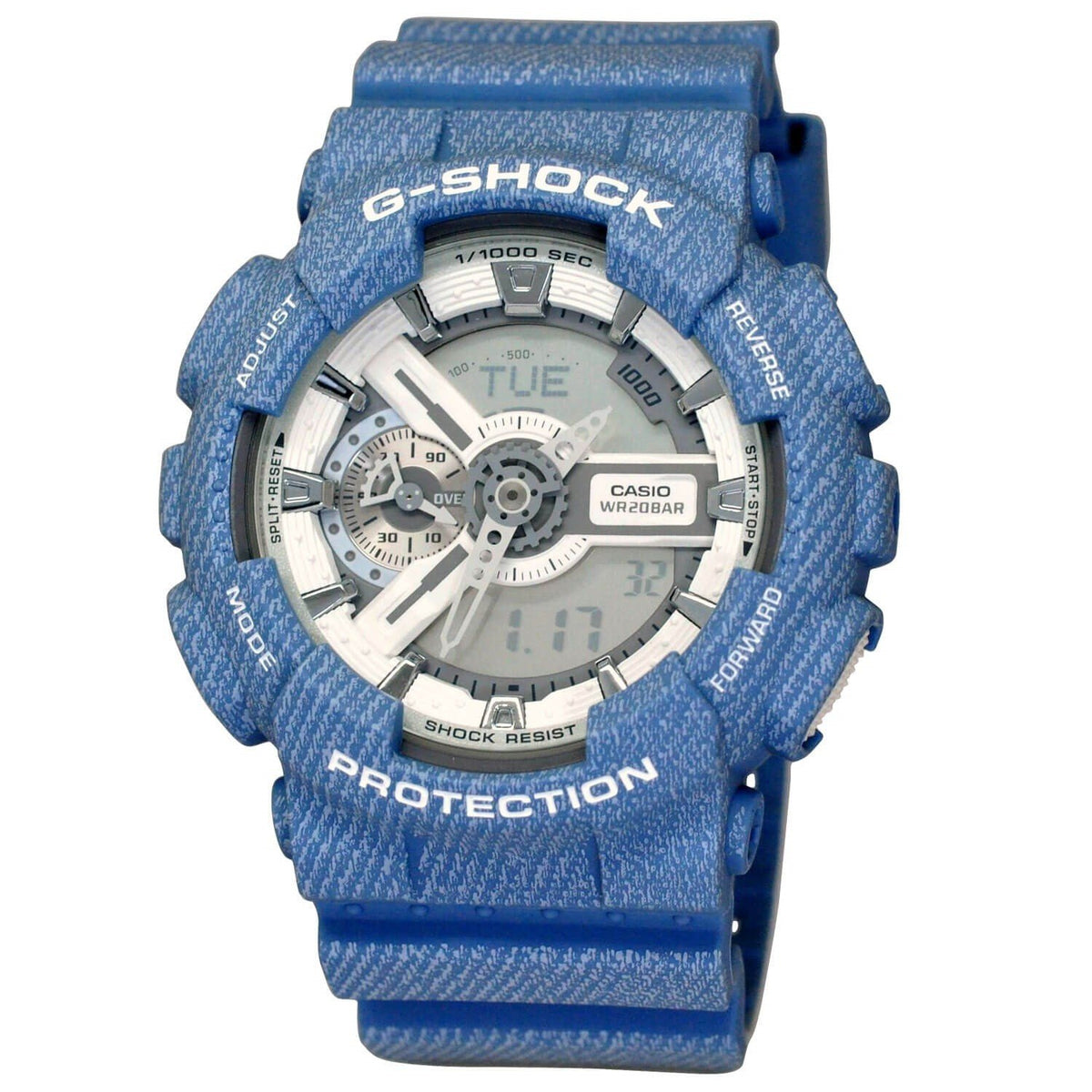 Casio Men's GA110DC-2A7 G-Shock Chronograph Blue Resin Watch