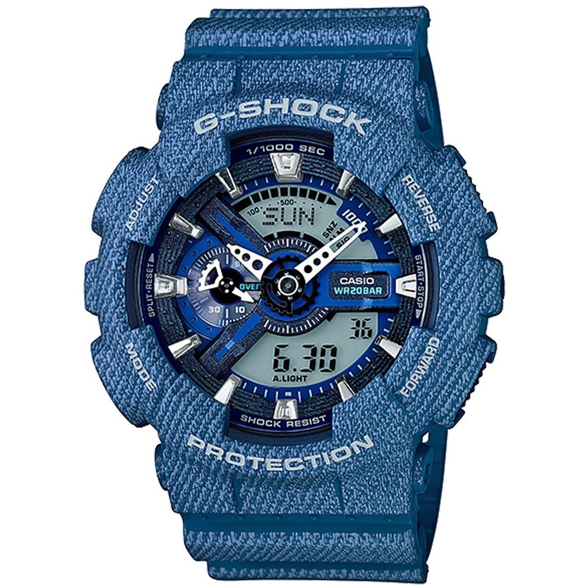Casio Men&#39;s GA110DC-2A G-shock Blue Rubber Watch