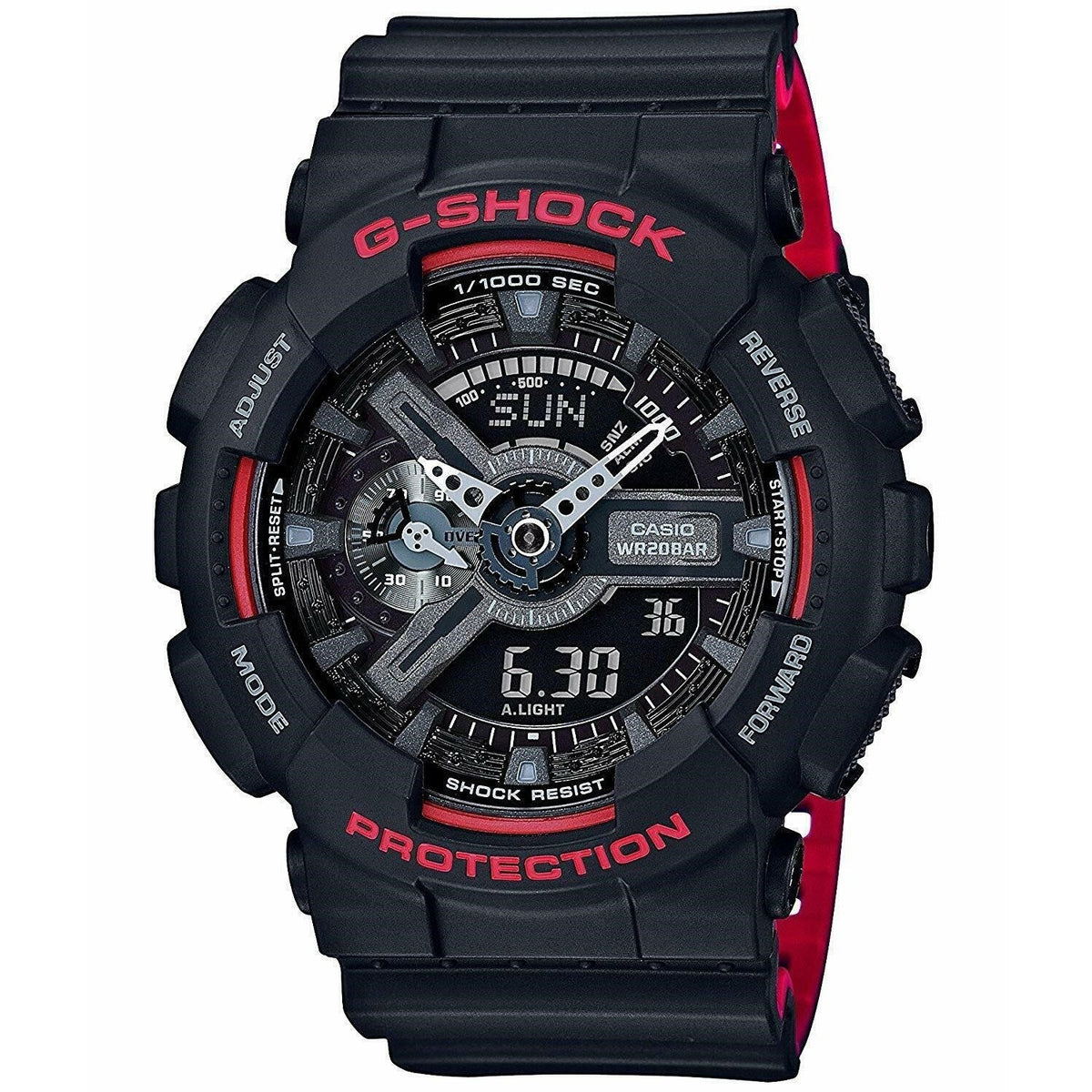 Casio Men's GA110HR-1A G-Shock Analog-Digital Black Resin Watch