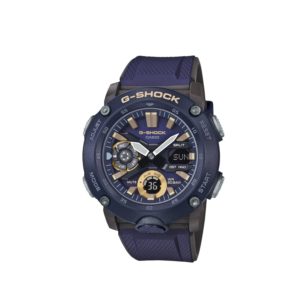 Casio Men&#39;s GA2000-2A G-Shock Blue Resin Watch