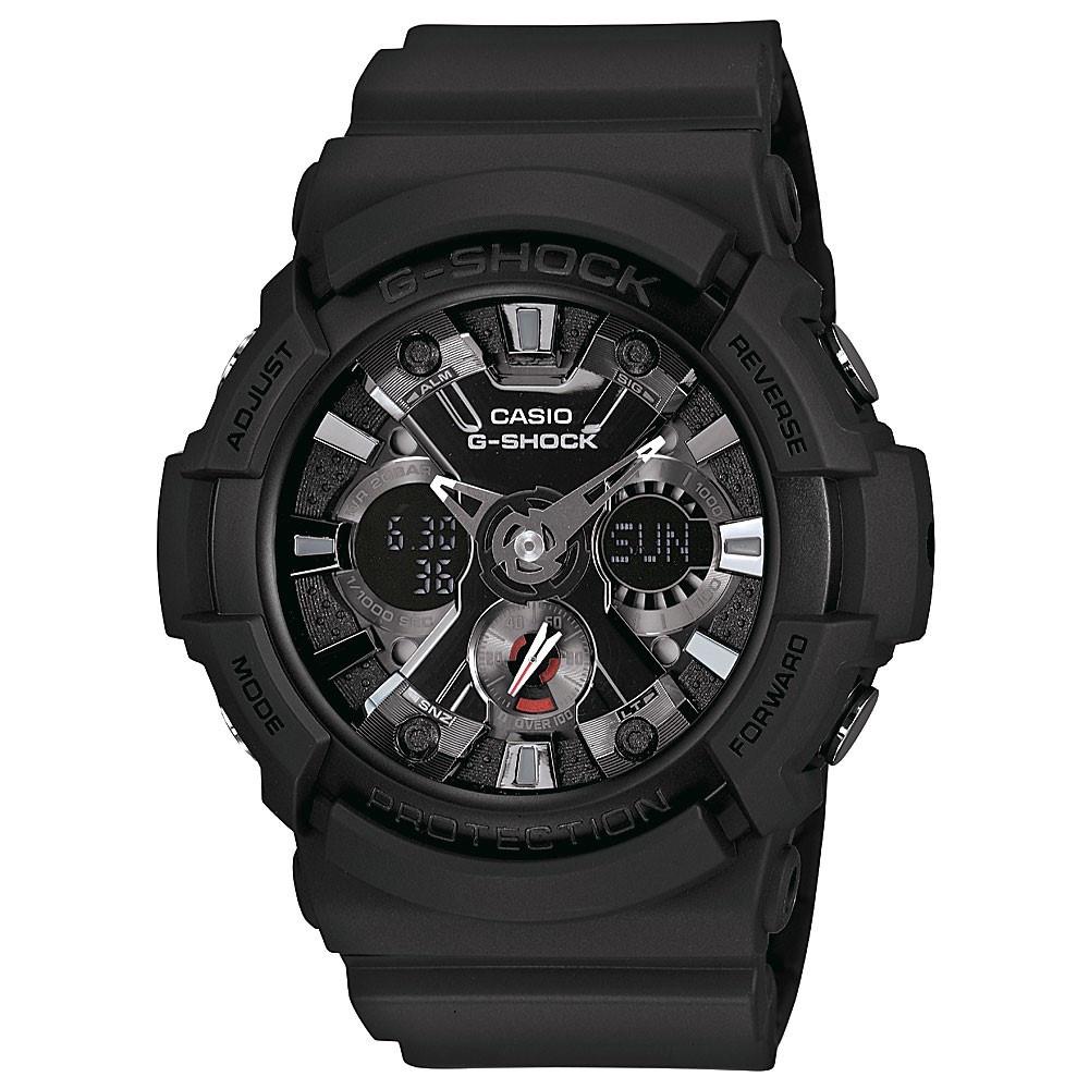 Casio Men&#39;s GA201-1A G-Shock Analog-Digital Black Resin Watch