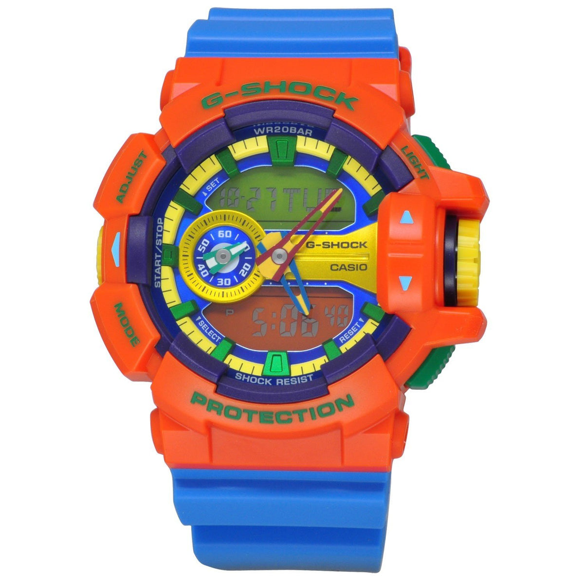 Casio Men's GA400-4A G-Shock Chronograph Blue Rubber Watch