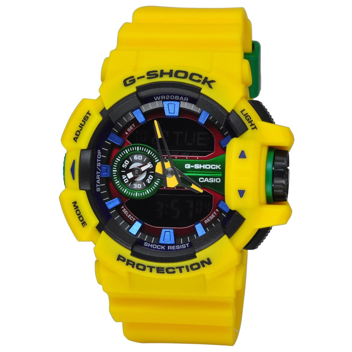 Casio Men's GA400-9A G-Shock Chronograph Yellow Resin Watch