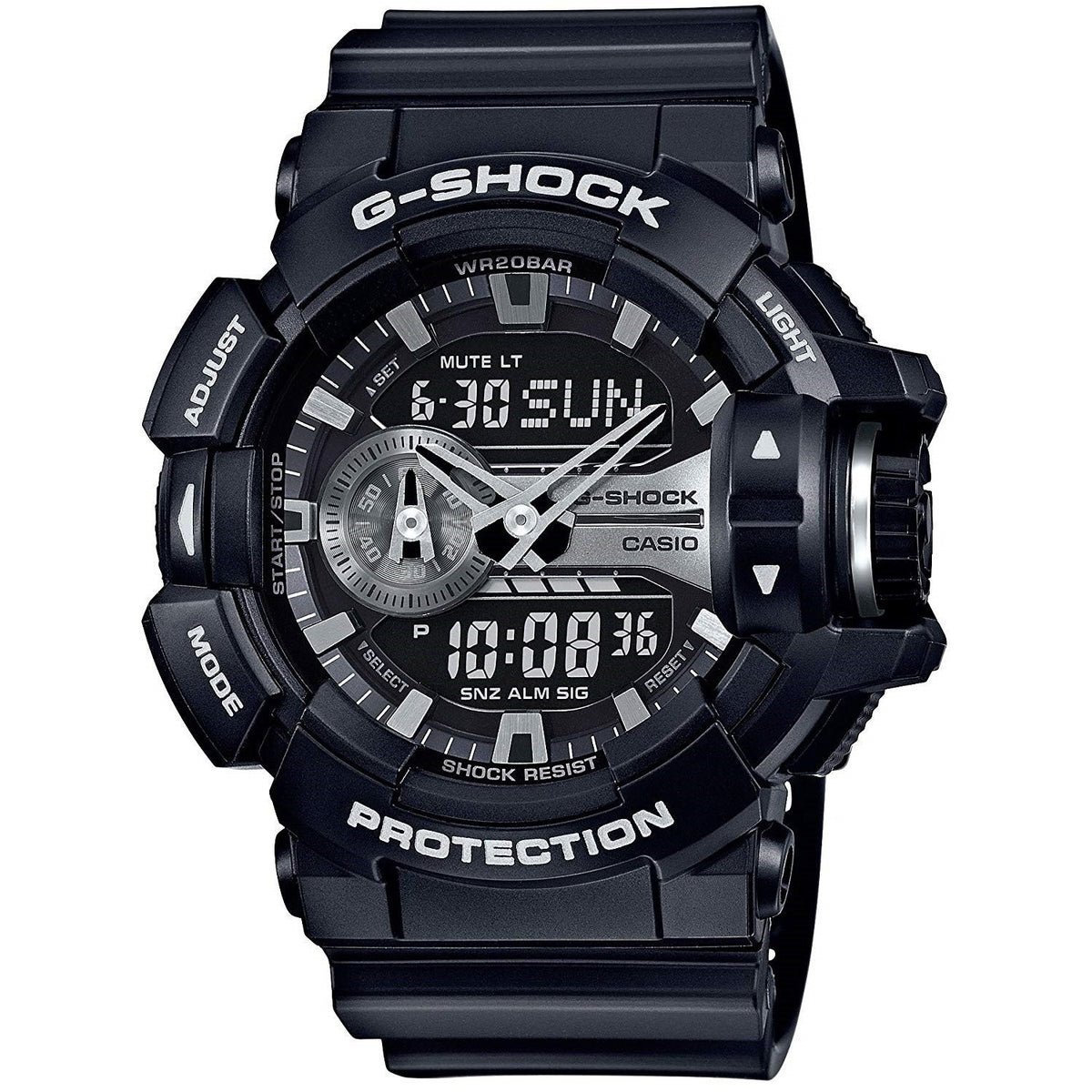 Casio Men's GA400GB-1A G-Shock Analog-Digital Black Resin Watch