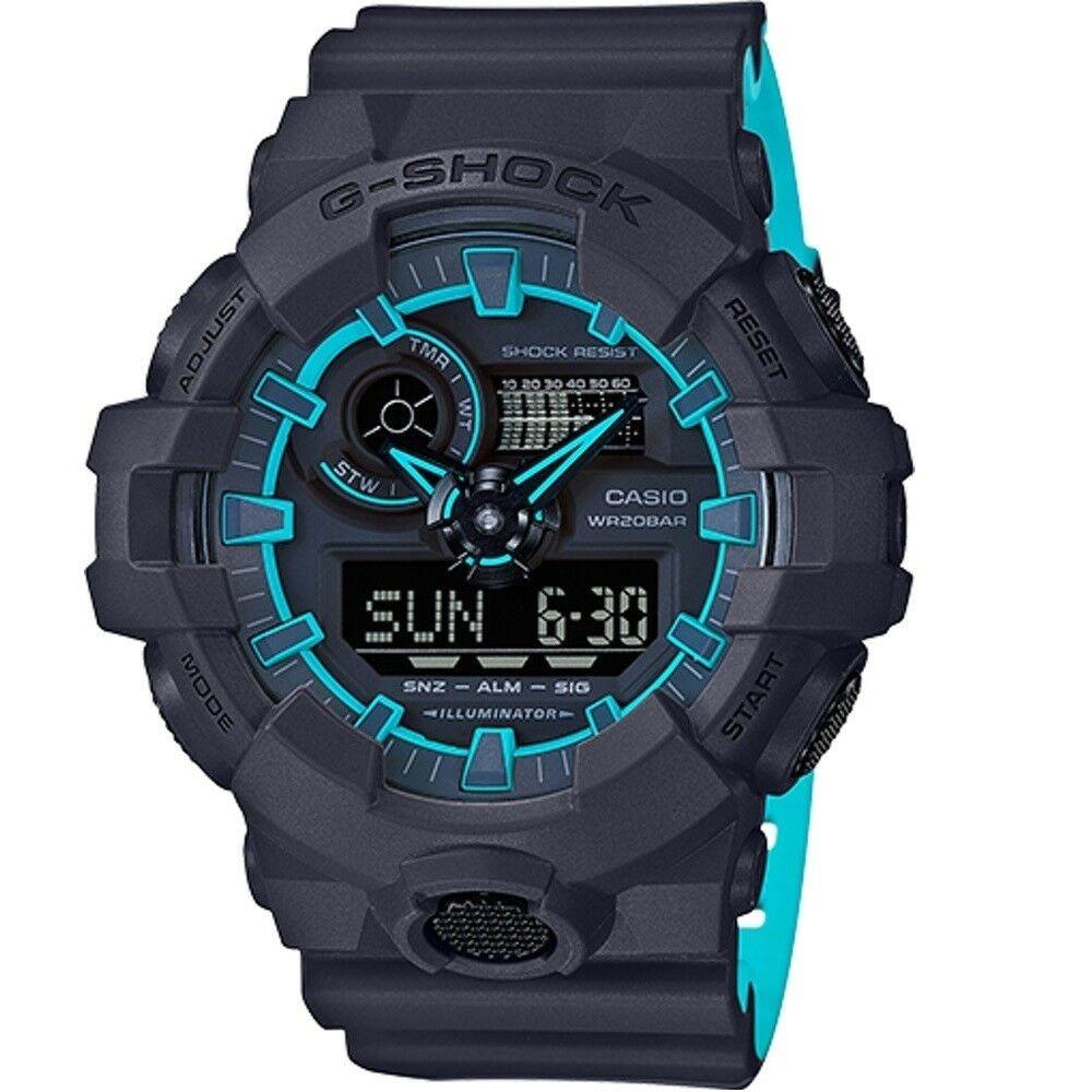 Casio Men's GA700SE-1A2 G-Shock Blue Silicone Watch