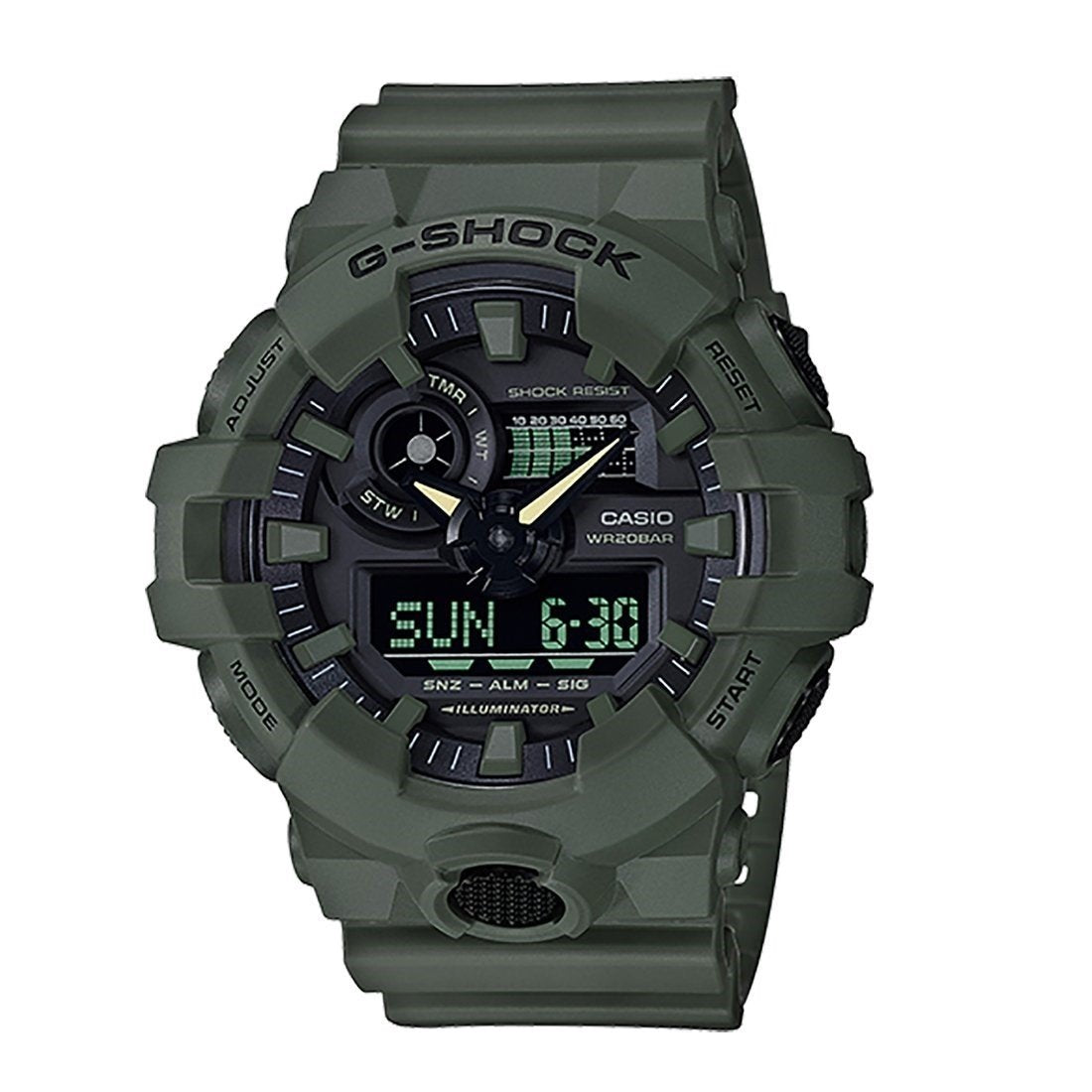 Casio Men&#39;s GA700UC-3A G-Shock Green Resin Watch