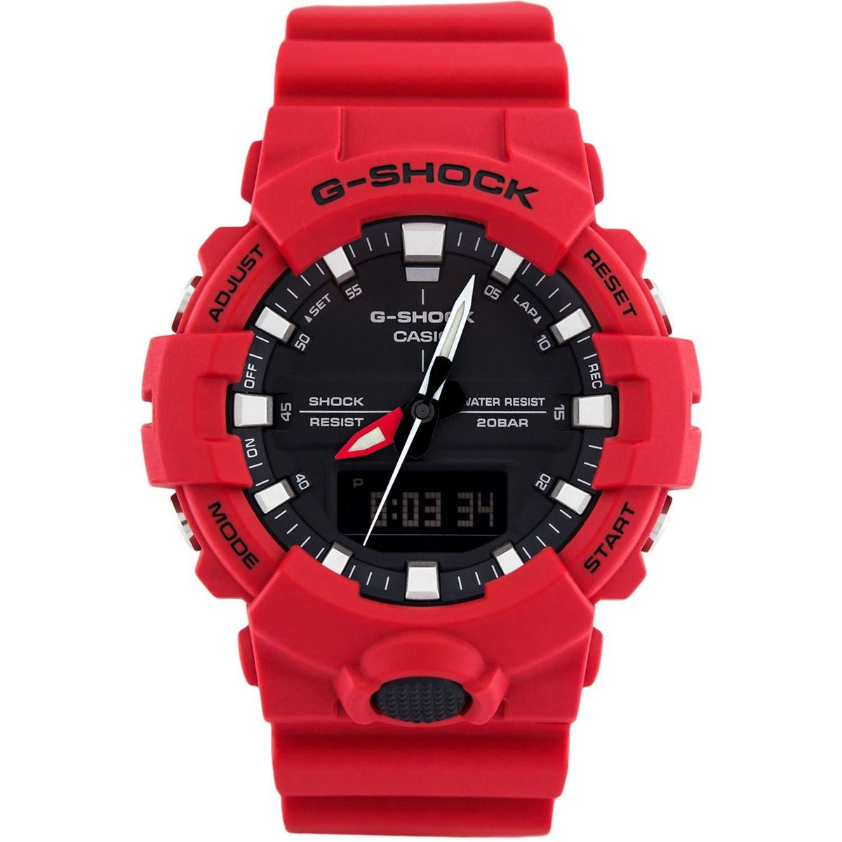 Casio Men's GA800-4A G-Shock Red Resin Watch