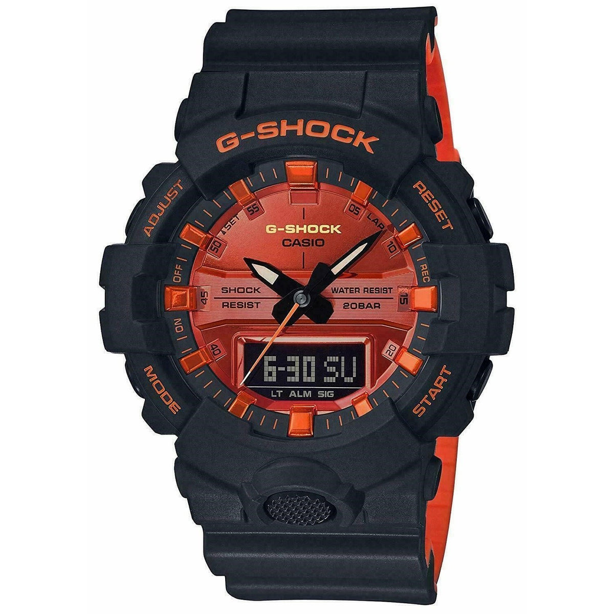 Casio Men&#39;s GA800BR-1A G-Shock Black Resin Watch