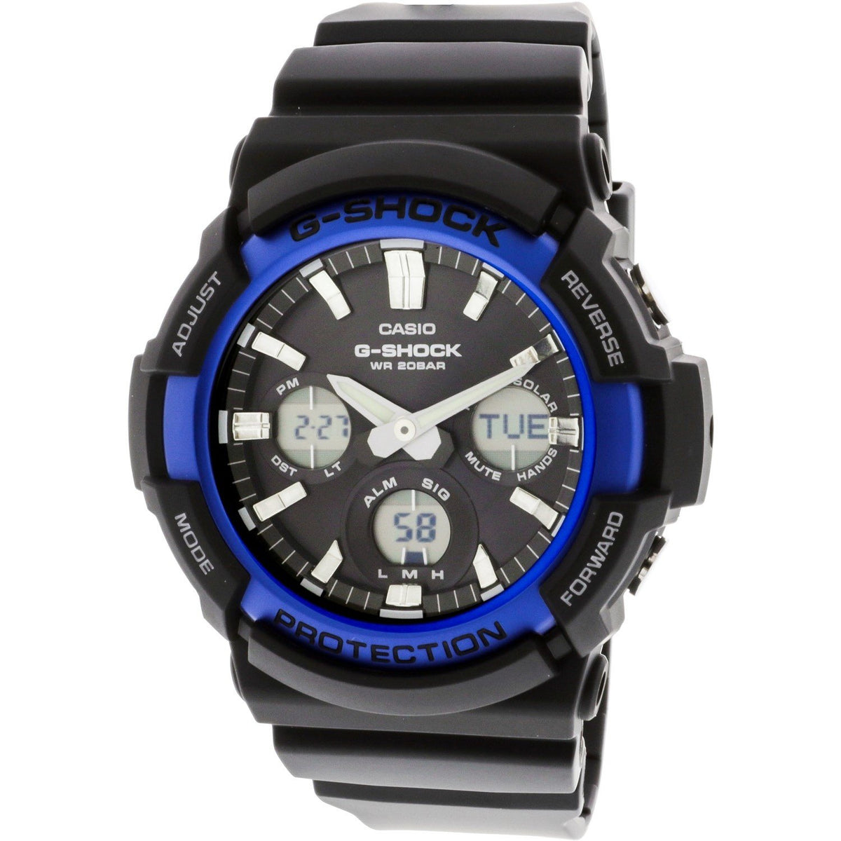 Casio Men's GAS100B-1A2 G-Shock Black Polyurethane Watch