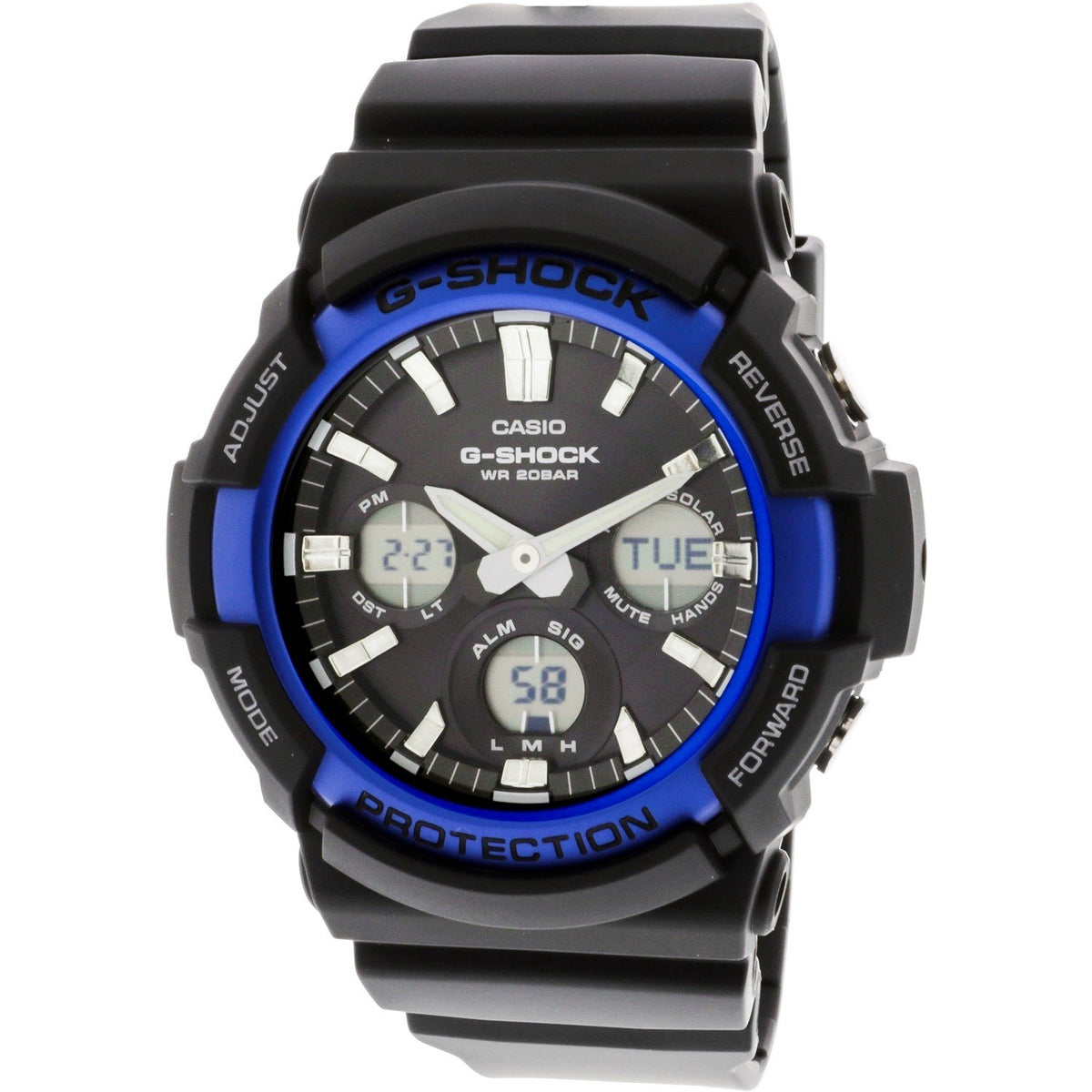 Casio Men&#39;s GAS100B-1A2 G-Shock Black Polyurethane Watch