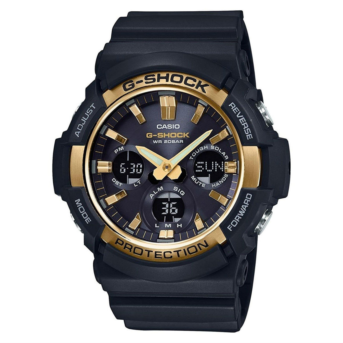 Casio Men&#39;s GAS100G-1A G-Shock Chronograph Black Resin Watch