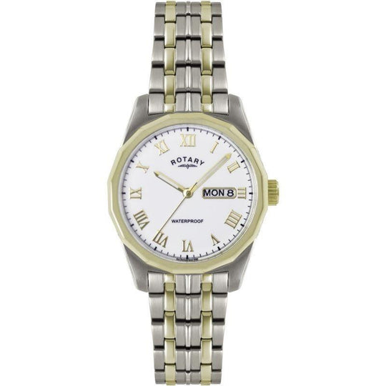 Rotary Men's GB02227-02 Rotary Quartz Two-Tone Stainless Steel Watch