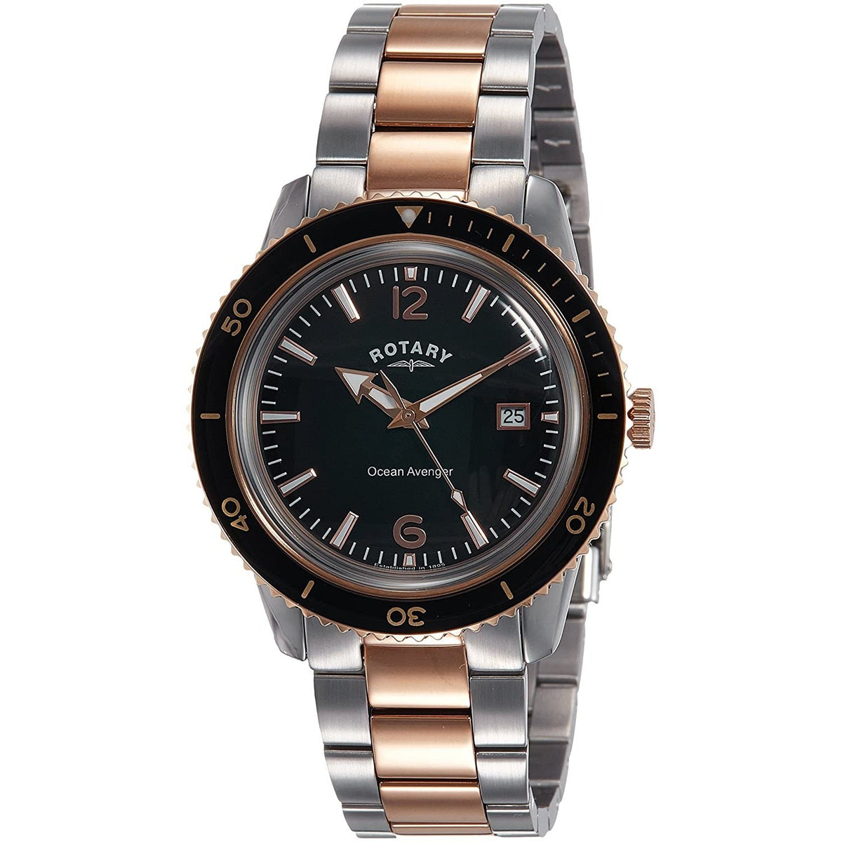 Rotary Men's GB02695-04 Ocean Avenger Two-Tone Stainless Steel Watch
