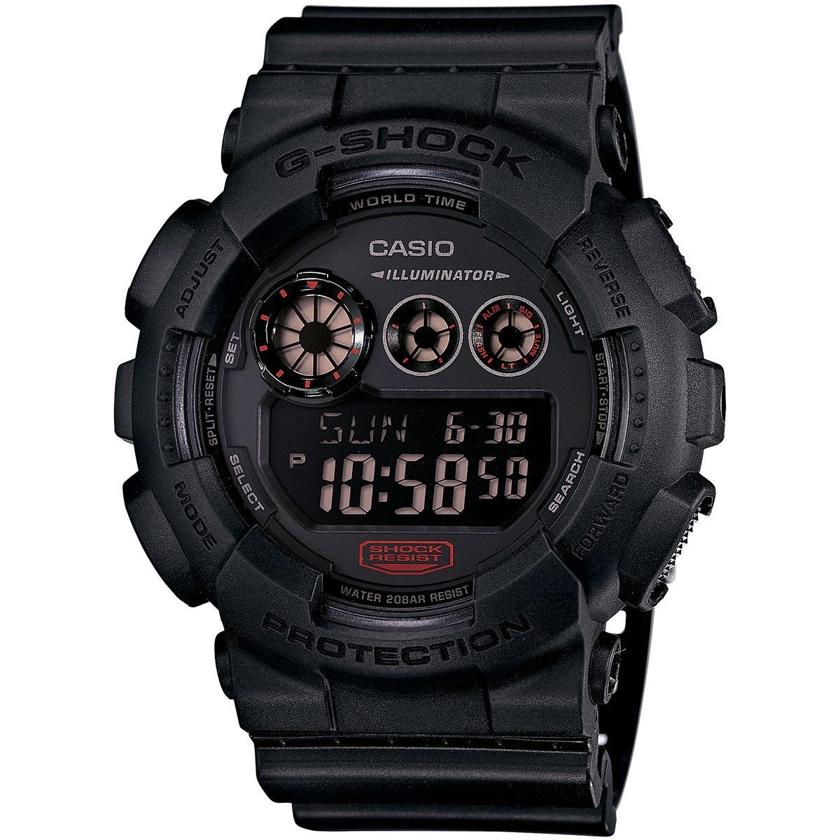 Casio Men&#39;s GD120MB-1 G-Shock Digital Black Resin Watch