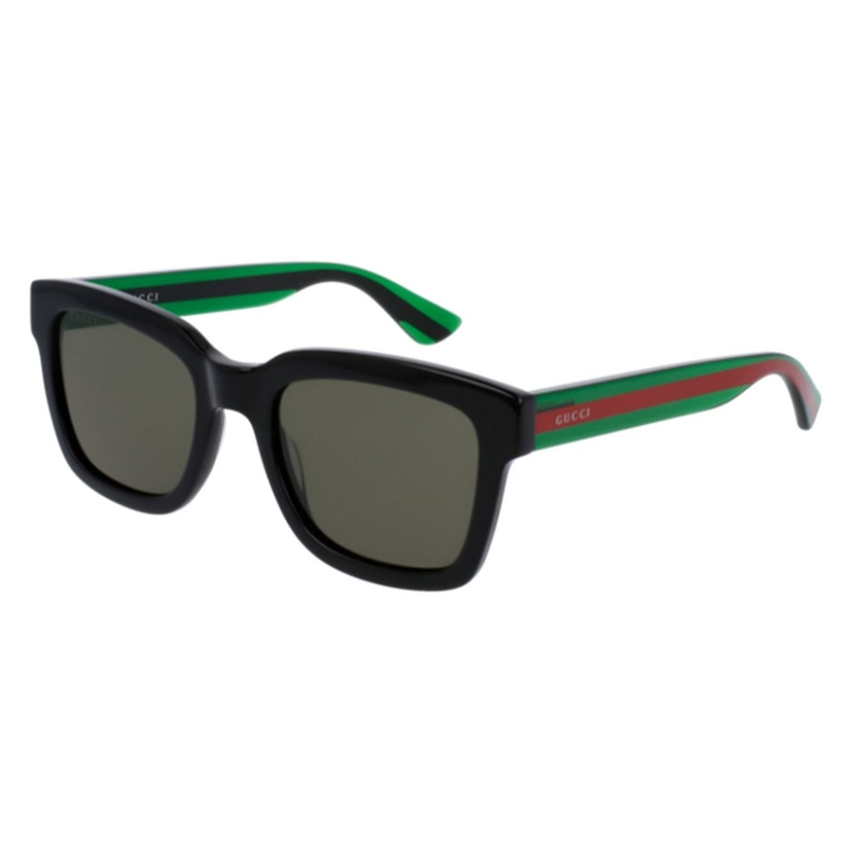 Gucci Men&#39;s Sunglasses Spring Summer 2022 Black Green Nylon Nylon GG0001SN 002