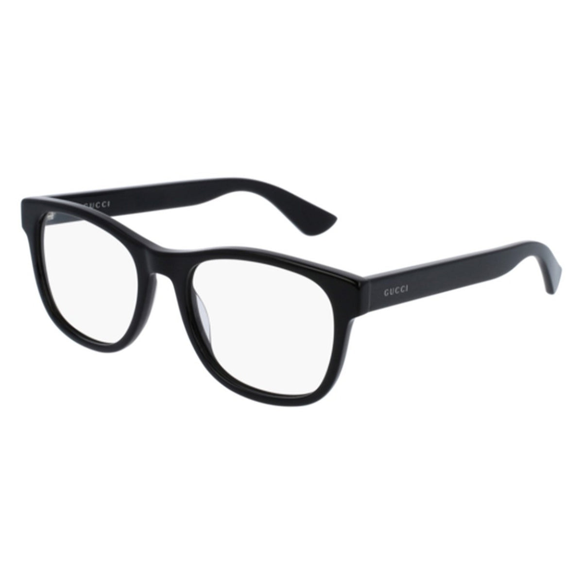 Gucci Men's Sunglasses Spring Summer 2022 Black Transparent Demo Lens Demo Lens  GG0004ON 001