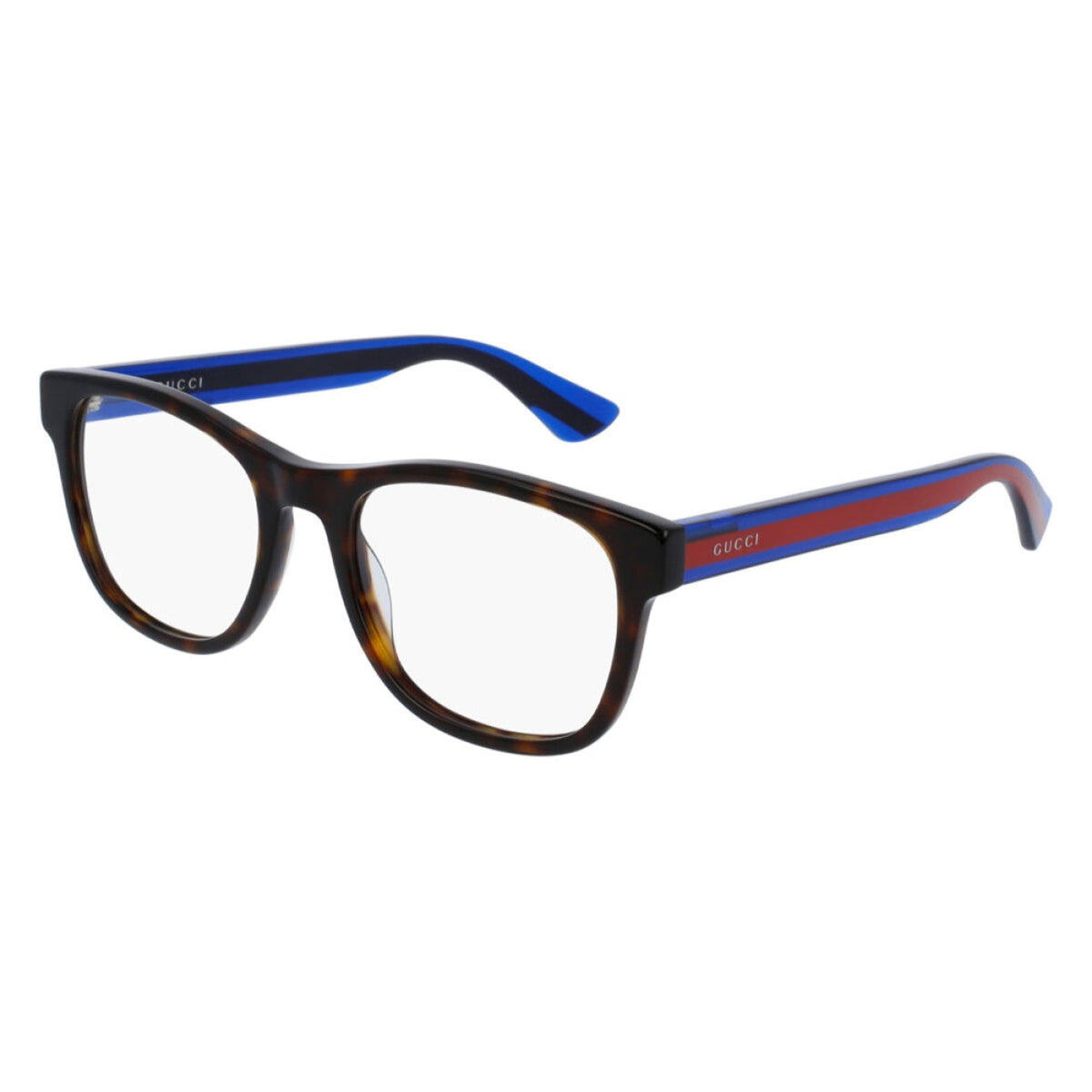 Gucci Men's Sunglasses Spring Summer 2022 Havana Transparent Demo Lens Demo Lens  GG0004ON 003