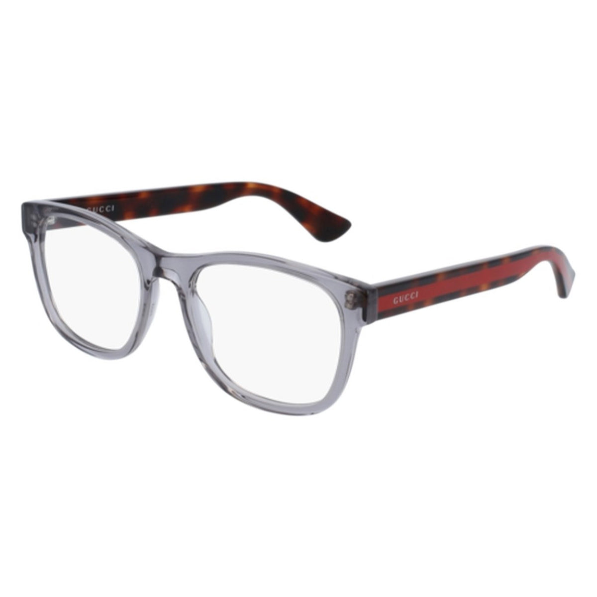 Gucci Men's Sunglasses Spring Summer 2022 Grey Transparent Demo Lens Demo Lens  GG0004ON 004