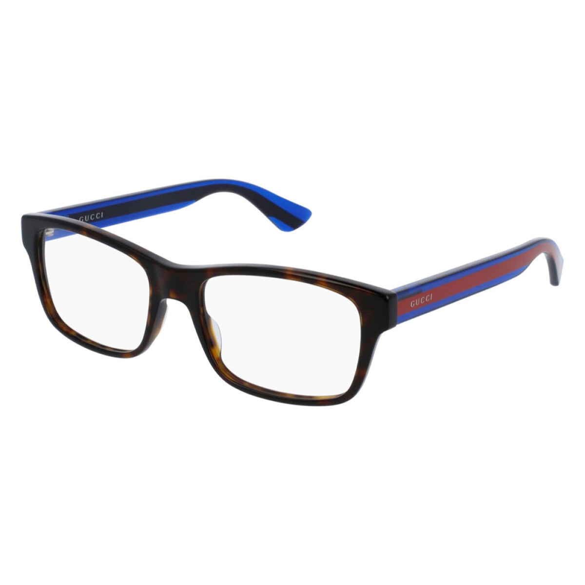 Gucci Men's Sunglasses Spring Summer 2022 Havana Transparent Demo Lens Demo Lens  GG0006ON 007