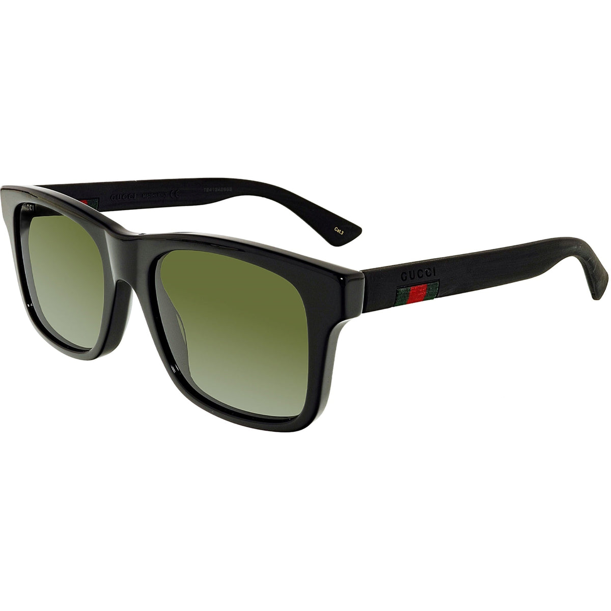 Gucci Men's Sunglasses Spring Summer 2022 Black Green Nylon Nylon GG0008S 001