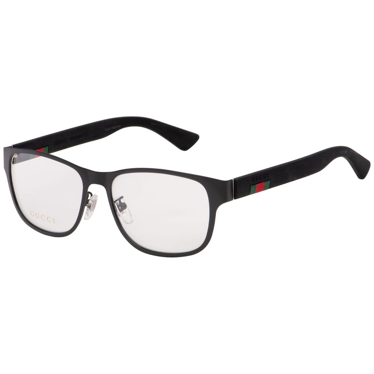 Gucci Men's Sunglasses Spring Summer 2017 Black Transparent Demo Lens Demo Lens  GG0013O 001