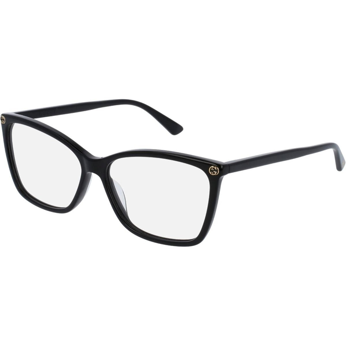 Gucci Women's Sunglasses Spring Summer 2017 Black Transparent Demo Lens Demo Lens  GG0025O 001