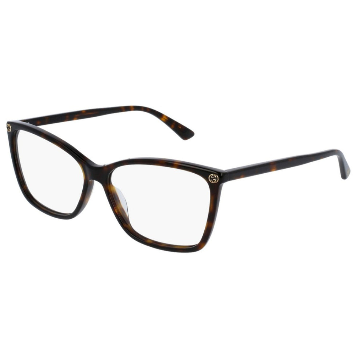 Gucci Women's Sunglasses Spring Summer 2017 Havana Transparent Demo Lens Demo Lens  GG0025O 002