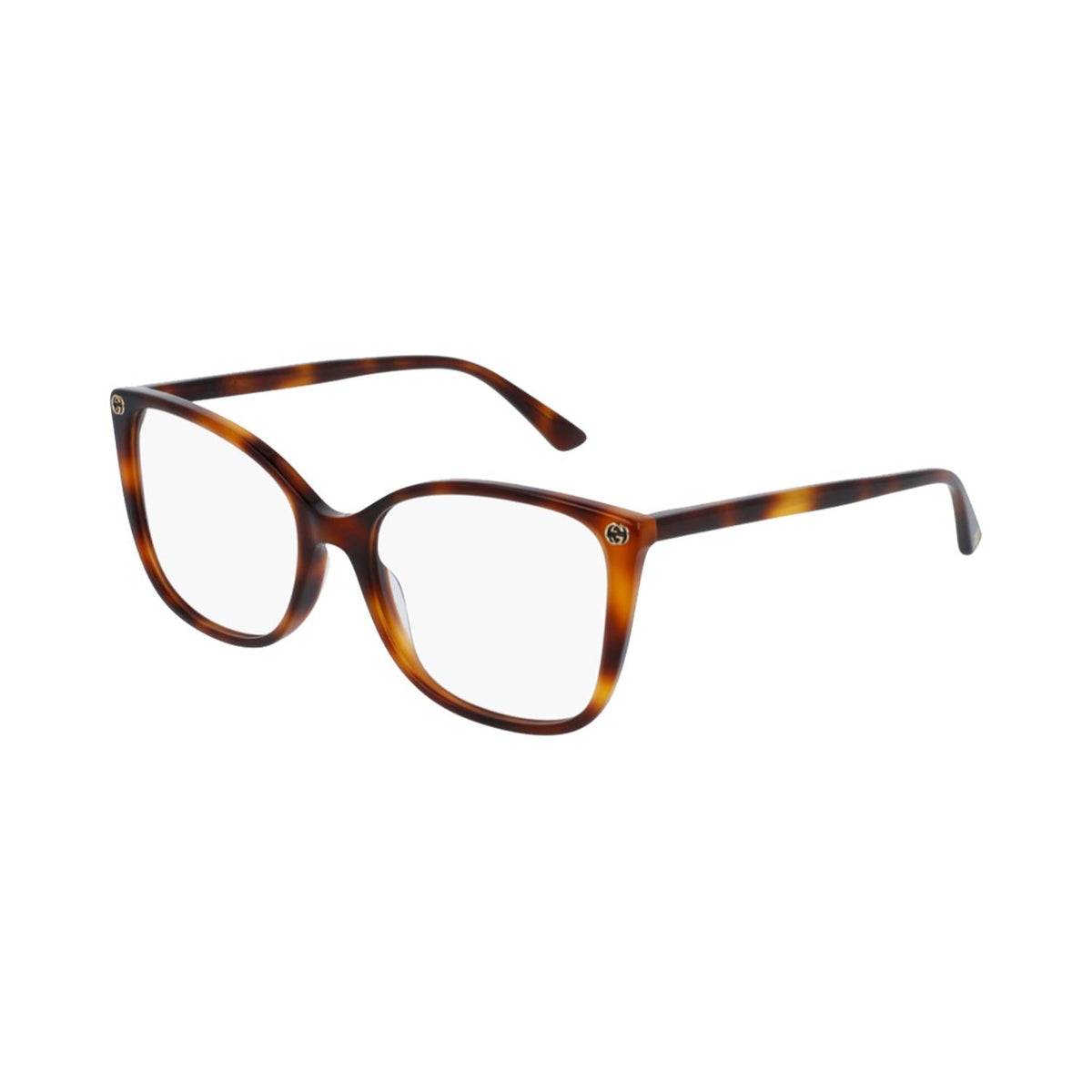 Gucci Women's Sunglasses Spring Summer 2017 Havana Transparent Demo Lens Demo Lens  GG0026O 002