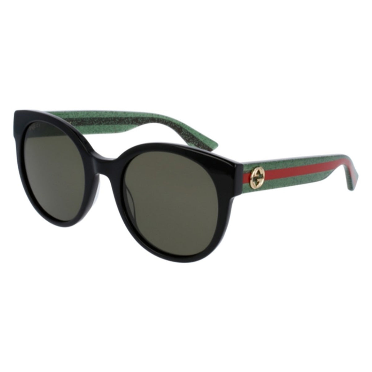 Gucci Women's Sunglasses Spring Summer 2022 Black Green Nylon Nylon GG0035SN 002