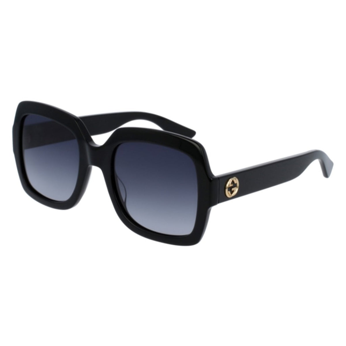Gucci Women&#39;s Sunglasses Spring Summer 2022 Black Grey Nylon Nylon Gradient GG0036SN 001